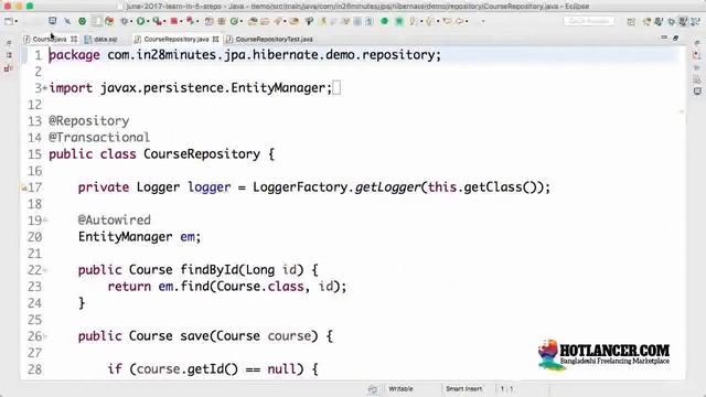 061 Step 17 JPA and Hibernate Annotations @Column смотреть онлайн