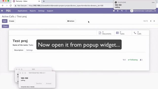 Asterisk Calls Project module demo смотреть онлайн