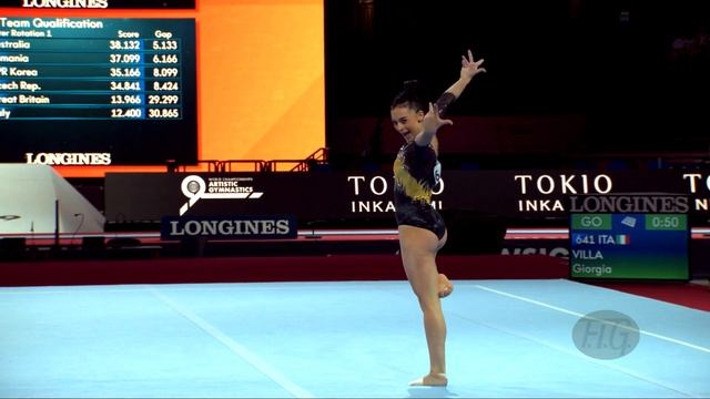 VILLA Giorgia (ITA) - 2019 Artistic Worlds, Stuttgart (GER) - Qualifications Floor Exercise