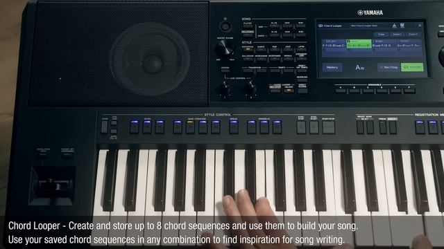 PSR-SX900 - CHORD LOOPER: Create and store up to 8 chord sequences смотреть онлайн