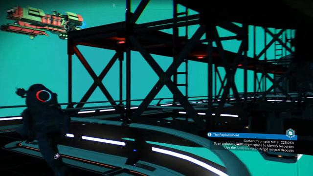 No Man's Sky Landing on Mining Freighter смотреть онлайн