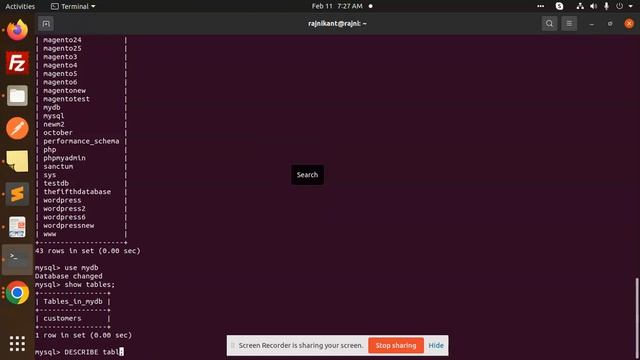Show all the ﬁelds of a table In MySQL смотреть онлайн