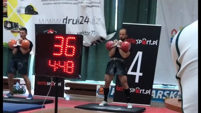 IKO European Championship 2018 Victory by Denis Vasilev 80reps Long Cycle 32kg kettlebells смотреть онлайн