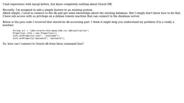 DevOps & SysAdmins: Newbie question: How do I connect to Oracle db from linux command line смотреть онлайн