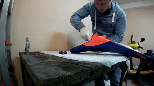 Yamaha YZ450F Перетяжка сиденья!