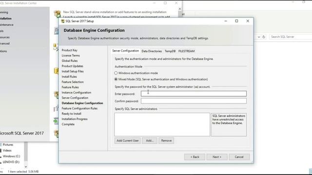 Microsoft SQL Server 2017 Developer Edition Installation || Step By Process Installation смотреть онлайн