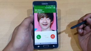 Samsung Note 4 incoming call over the horizon
