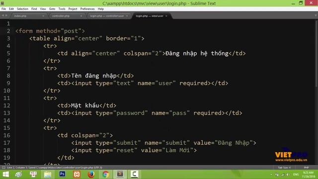Training PHP MVC: Users manager 02 - Học Lập Trình PHP Miễn Phí смотреть онлайн