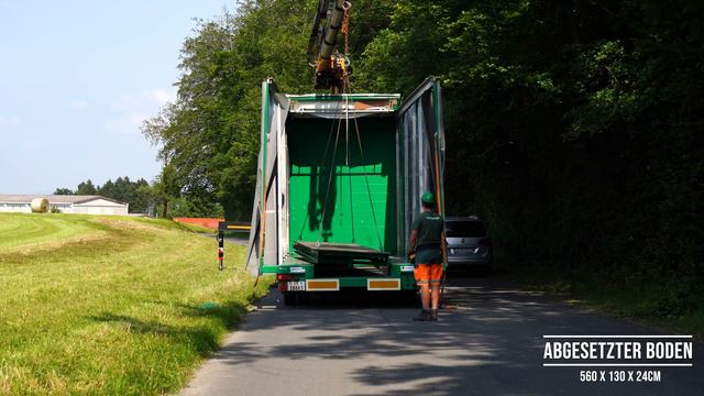 Unser neuer Tiefladeanhänger für hohe Güter смотреть онлайн