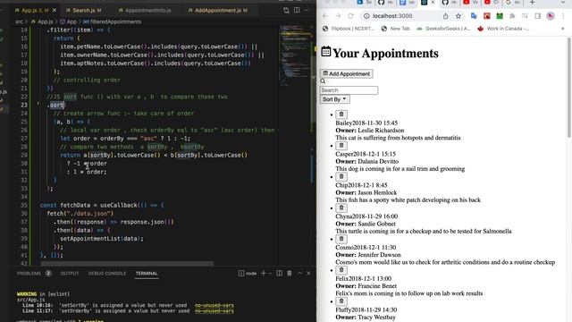 Sort by asc or desc data using hooks | ReactJS смотреть онлайн