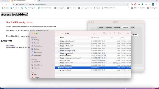 MAC แก้ Error Xampp 7.4.22 Access forbidden! error 403 смотреть онлайн