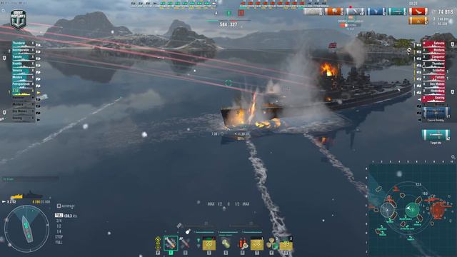Destroyer Z-52: Payback on map Northern Waters - World of Warships смотреть онлайн