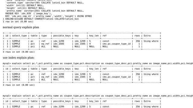 Query is not using indexes on third table in left join смотреть онлайн