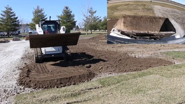 Grading Topsoil at the Shop with the T595, Adding More Lawn смотреть онлайн