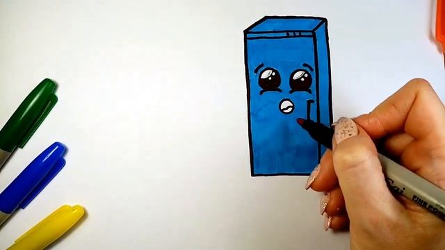 Как нарисовать холодильник и микроволновку KAWAII.Рисовалки и раскраски для детей от LOLLI MOLLI смотреть онлайн