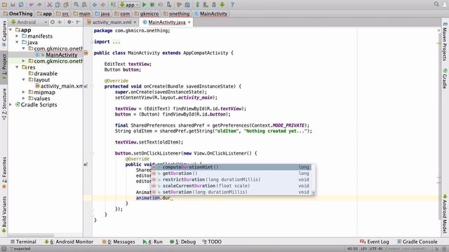 6/8 - How to add an alpha animation to a button - Android App in 26 Minutes смотреть онлайн