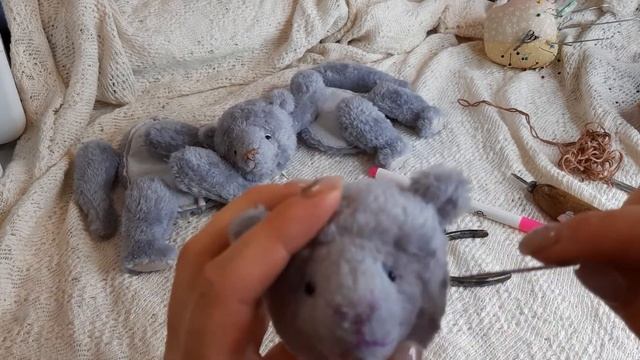 Делаем веки мишке Тедди Часть 1 / How To Make Eyelids For A Teddy Bear Part 1