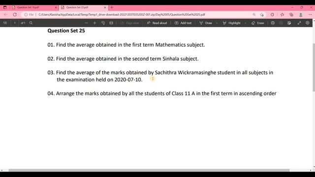 Data Base Task 25 | Use The Average SQL Functions | 1st Year | Java Institute смотреть онлайн