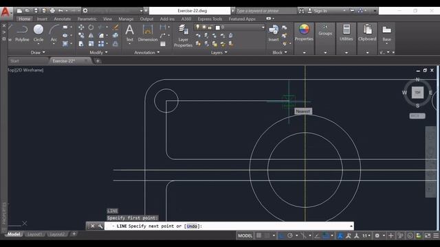 AutoCAD 2D Practice Drawing | AutoCAD Drafting | AutoCAD Tutorial | Exercise-22 смотреть онлайн
