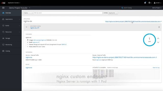 openshift demo deploying Nginx смотреть онлайн