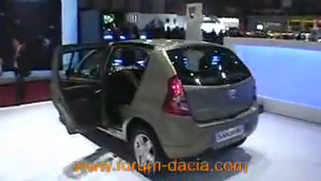 Stand Dacia Genève 2008 - Sandero - Logan - Logan-MCV смотреть онлайн