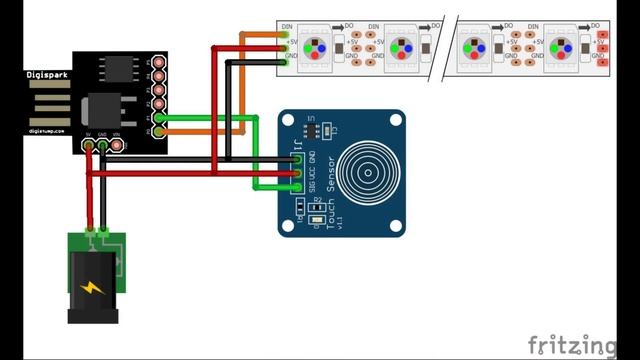 Светильник своими руками с сенсорным управлением смотреть онлайн