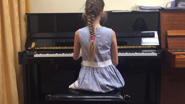 Экзамен за 3 класс Настя Кошель Моцарт Соната До мажор Слонимский Марш Бармалея Лешгорн Этюд№9 смотреть онлайн