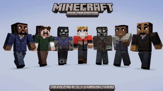 MineCraft Xbox360 - Skin Pack 5 The Walking Dead Skins смотреть онлайн