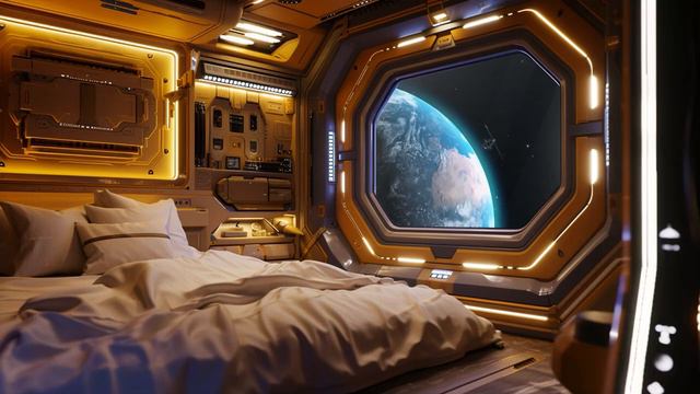 Communications Hub On Spaceship Mingles With Rainfall On An Unknown Planet.Sci-Fi Ambience Tailored