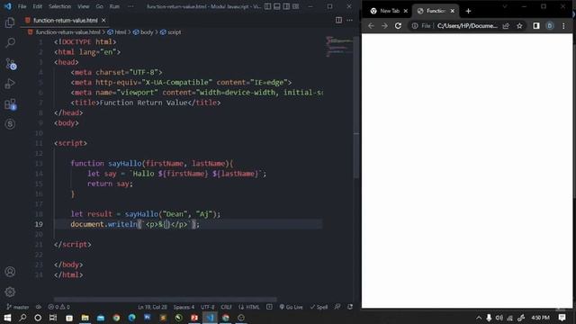 36 Function Return Value | Modul Lengkap Pemrograman JavaScript Untuk Pemula смотреть онлайн