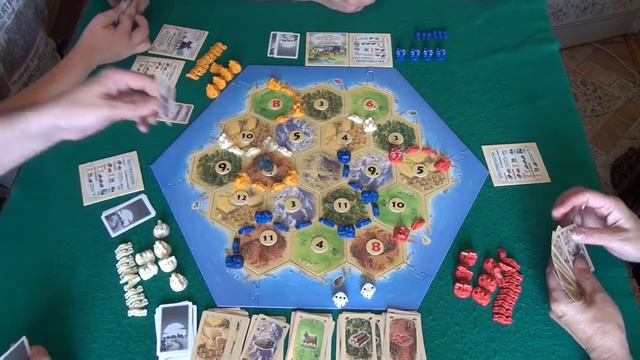 090 Колонизаторы 2/2 играем в настольную игру. смотреть онлайн