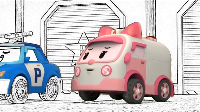 Раскраска Робокар Поли смотреть онлайн
