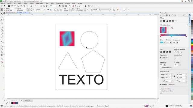 ?APRENDA Como aplicar un RELLENO DEGRADADO a FORMAS y TEXTOS en COREL DRAW 2022? смотреть онлайн