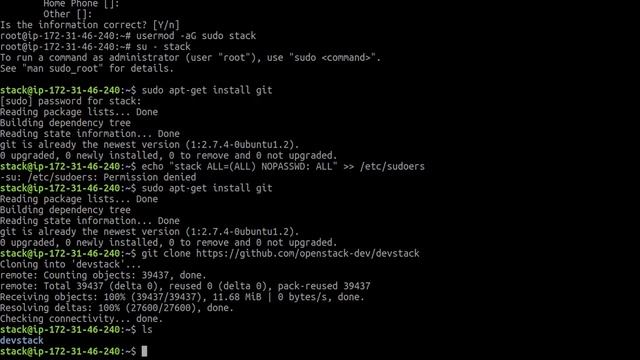 Install devstack in Ubuntu 16.04 AWS ver:2 смотреть онлайн