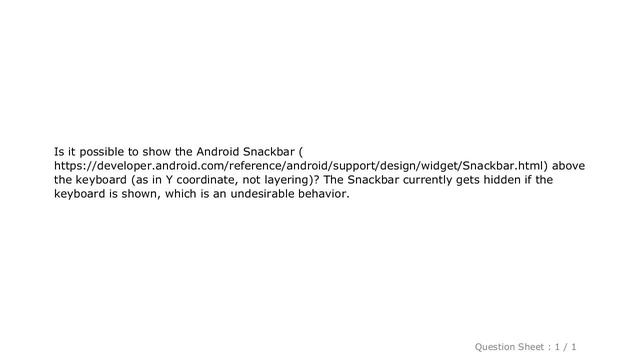 Android : Show Android SnackBar above keyboard? смотреть онлайн