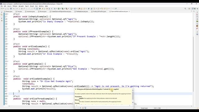 Java8 | 63 | Functions in Optional class | Tamil смотреть онлайн