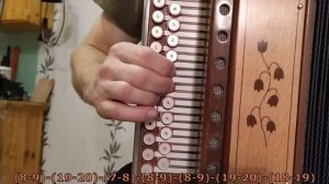 Калина красная(разбор на гармони с цифрами)