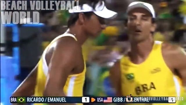How to start an olympic game by Ricardo Santos (BRA) • Athens 2004 • Beach Volleyball World смотреть онлайн