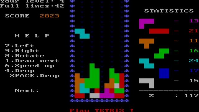 Tetris (A. Pajitnov & V. Gerasimov) (MS-DOS) [1986] [PC Longplay] смотреть онлайн