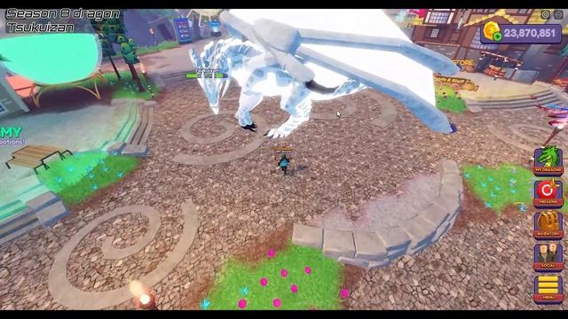 Using colour potions on the NEW SEASON 8 dragon - Tsukuizan ! Dragon Adventures Roblox смотреть онлайн