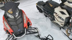 Обзор снегохода  Polaris RMK 800 год 2014 Assault vs Summit BRP ski doo 800R e tec  год 2012