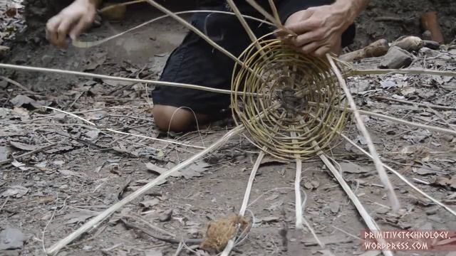 Primitive Technology- Baskets and stone hatchet смотреть онлайн
