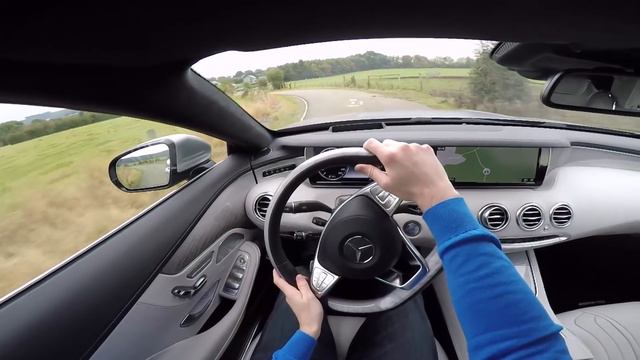 Mercedes S-Class S500 Convertible 455 hp POV test drive GoPro смотреть онлайн