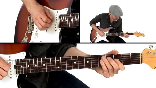 Blues Rock Groove - Painful Memory #2 - Guitar Lesson - Jeff McErlain смотреть онлайн