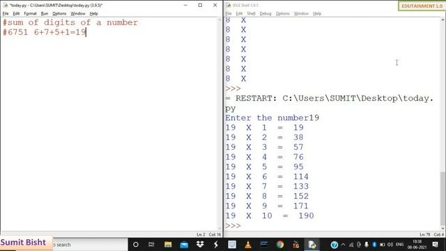 Programs based on loops | Factorial | Sum of Digits | Reverse of number | Python Programming (#6) смотреть онлайн