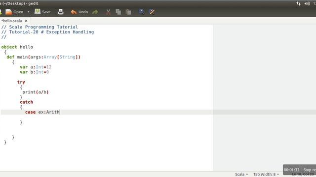 Exception handling in scala # Scala Tutorial - 20 смотреть онлайн