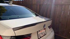 Installing a CF Rear Spoiler on my BMW G20