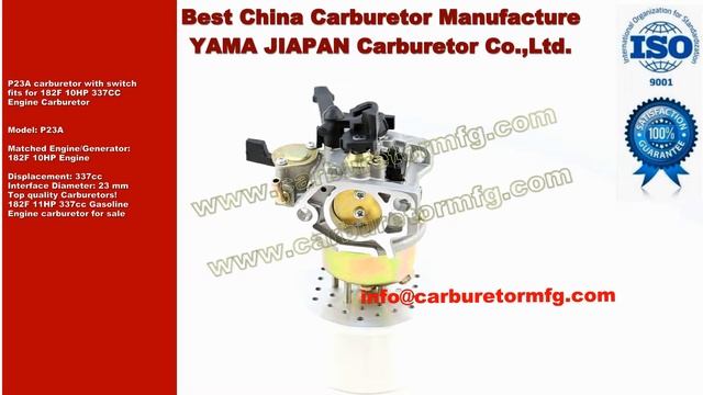 P23A carburetor with switch fits for 182F 10HP 337CC Engine Carburetor смотреть онлайн