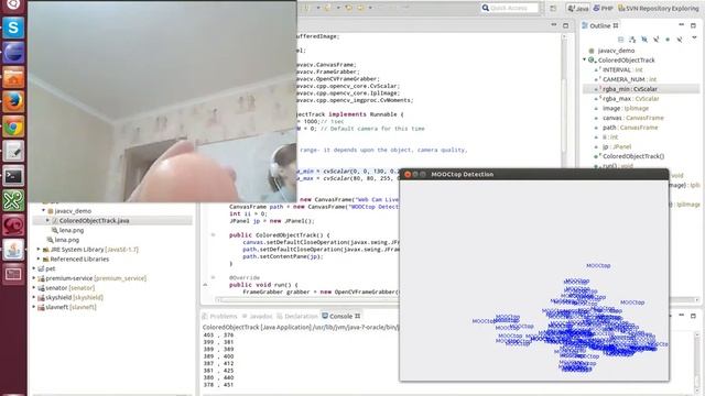 CursorDetector by OpenCV-JavaCV смотреть онлайн