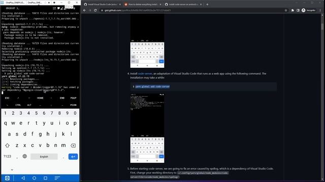 Как установить vscode на android с помощью termux смотреть онлайн